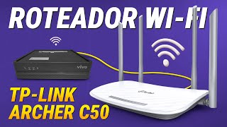 Como Configurar Roteador WiFi TpLink Archer C50 AC1200 [upl. by Aicnarf]