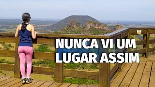 PEDRA DO ÍNDIO GIGANTE ADORMECIDO TRÊS PEDRAS A INCRÍVEL CUESTA DE BOTUCATU SP viagememfamilia [upl. by Conners]