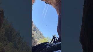 Driving 2hrs north bc sick of 110 degrees in phx hikingshorts arizona waterfall [upl. by Hach]