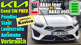 RealVerbrauch Kia Ceed Sportswagon Plugin Hybrid PHEV Pendler  Stadt  Landstraße amp Autobahn [upl. by Graces339]