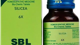 Silicea 6x Homeopathic medicine benefits in Hindi [upl. by Iroak]