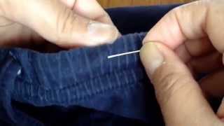 How to fix thread free a drawstring trapped inside the waistband [upl. by Esalb37]