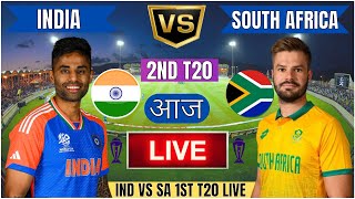 Live India Vs South Africa 2nd T20 Live  IND Vs SA Live Match Today Last 5 Overs 2nd Innings [upl. by Adnalram]