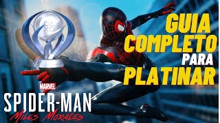 Spider Man Miles Morales  Como Platinar Guia de troféus Completo [upl. by Atram]