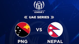 Papua New Guinea Vs Nepal  ICC Mens Cricket World Cup League 2  UAE Series  Kantipur TV HD LIVE [upl. by Chretien]