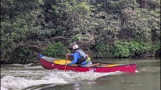 Whitewater Canoeing In A Longboat Two Rivers In NC 1 Day [upl. by Gayl]