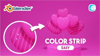 Tutorial Blender 3D Color Strip  Blender 30 [upl. by Ellesirg]