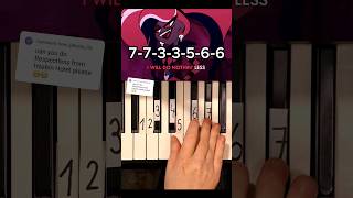 Respectless Hazbin Hotel Piano Tutorial shorts [upl. by Alfonso]