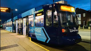 Stagecoach Sheffield SuperTram 116 From Middlewood To Meadowhall [upl. by Nolly]