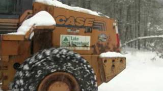 Case 621B Plowing Snow [upl. by Enaoj]