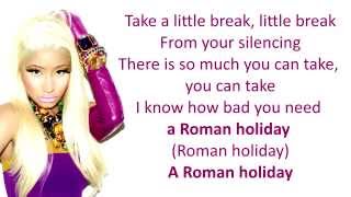 Roman Holiday  Nicki Minaj  LYRICS [upl. by Edin]