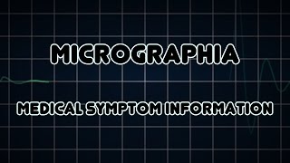 Micrographia Medical Symptom [upl. by Einnus]