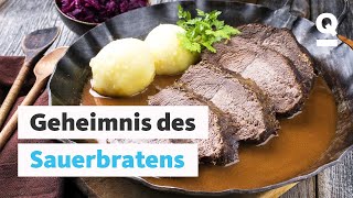 Rheinischer Sauerbraten Warum das Fleisch so zart ist  Quarks [upl. by Hgielram]