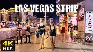 Las Vegas Strip Night Walk  October 2024  Las Vegas Nevada [upl. by Ortrud899]