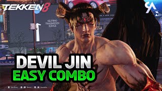 TEKKEN 8  Devil Jin EASY Combos New Moves [upl. by Sean]