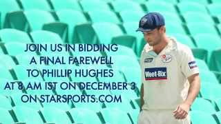 A Final Farewell Phillip Hughess Funeral [upl. by Wivestad311]