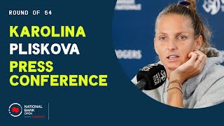 Press Conference  Karolina Pliskova  Round of 64  OBN23 [upl. by Alard]