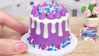 💜 Beautiful Miniature Purple Cake Decorating  Perfect 1000 Miniature Chocolate Cake Baking [upl. by Brader695]