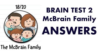 Brain Test 2 The McBrain Family  Level 1 to Level 20 Answers and Walkthrough [upl. by Gabriell725]