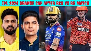 orange cap ipl 2024  orange cap winners of ipl  rcb vs rr highlights  rcb eliminated virat kohli [upl. by Syxela]