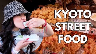 Everything We Ate At Nishiki Market Kyoto  Street Food Tour Japan [upl. by Quenna]