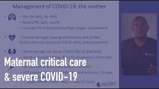 Maternal critical care amp severe COVID19 [upl. by Yelyak17]