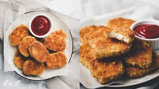 Vegan Chicken Nuggets Recipe with glutenfree option [upl. by Ten596]