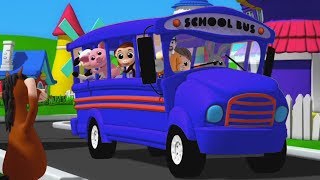 ruote del bus canzoni per bambini baby rima Preschool Songs Nursery Rhymes Wheels On The Bus [upl. by Mabelle]