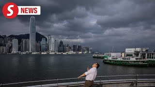 HK escapes major Typhoon Yagi blow but schools and businesses remain closed [upl. by Selohcin139]