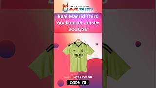 Real Madrid Third Goalkeeper Jersey 202425 Unboxing and Review  Minejersey soccer store soccer [upl. by Eenwat]