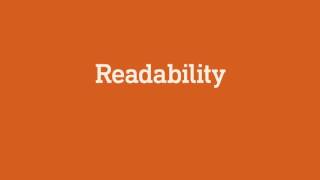 Readability amp Legibility [upl. by Leik902]