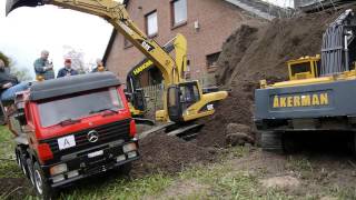 DeutschDänische Spieltage 2013 mit Modellbaumaschinen im Einsatz Teil 3 [upl. by Millburn]