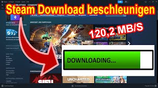 TRICK  Steam Download Geschwindigkeit beschleunigen und verbessern [upl. by Chretien188]