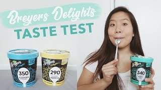 BREYERS DELIGHTS LOW CALORIE ICE CREAM REVIEW [upl. by Yrallih]