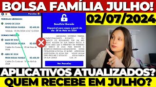 🚨0207 ATENÇÃO JÁ ATUALIZOU o APLICATIVO BOLSA FAMÍLIACAIXA TEM Quem NÃO vai receber em JULHO [upl. by Aniroz]