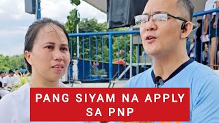 PNP Recruitment PANG SIYAM NA APPLY Police Applicant JESSKA MARIE SILVAv [upl. by Alesiram]