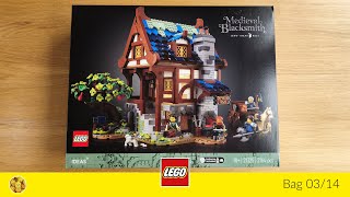 🎧 LEGO 21325 Medieval Blacksmith bag 314 no talking [upl. by Hnirt463]