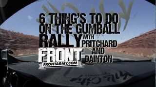 GUMBALL 3000 DIRTY SANCHEZ 6 things with Pritchard and Dainton [upl. by Hoeg]