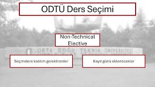 ODTÜ Ders Seçimi Maratonu [upl. by Devland]