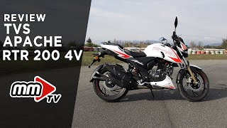 Review TVS Apache RTR 200 4v [upl. by Airrat841]