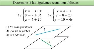 Determinar si dos rectas son oblicuas Parte 12 [upl. by Isabelita731]