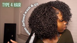 BEST WASHampGO ROUTINE FOR 4C4B HAIR [upl. by Abehsile]