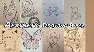 Aesthetic drawing ideas  Simple Drawing ideas  Cute Drawing Ideas [upl. by Noirod]