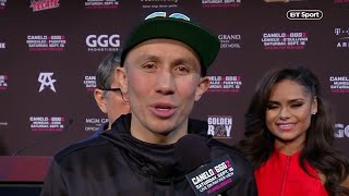 Canelo v GGG 2 press conference Gennady Golovkins official individual prefight interview [upl. by Alodie269]