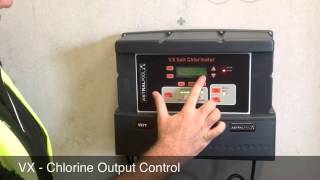 VX Salt Chlorinator  Chlorine Output Control [upl. by Yeldah]