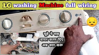 WASHING MACHINE COMPLETE WIRING STEP BY STEP WASHING MACHINE WIRING [upl. by Naesal]