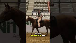 Incredible Trick Rider Will Jump Through Flames During the Rodeo shorts [upl. by Haida267]