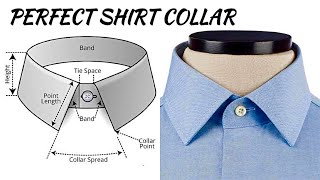 How to cut and sew a PERFECT SHIRT COLLAR beginners guide [upl. by Strain375]