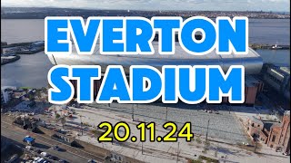 NEW Everton Stadium Bramley Moore dock New Crane [upl. by Aekin]