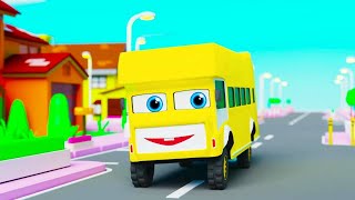 Wheels On The Bus Go Round and Round  Popular Nursery Rhyme  Pilli Go Preschool Nursery Rhymes [upl. by Ralaigh]